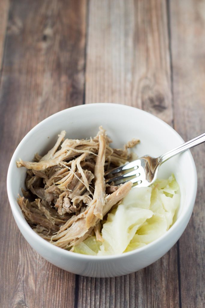 Instant Pot Kalua Pork and Cabbage | An easy way to make rich, smoky shredded pork.