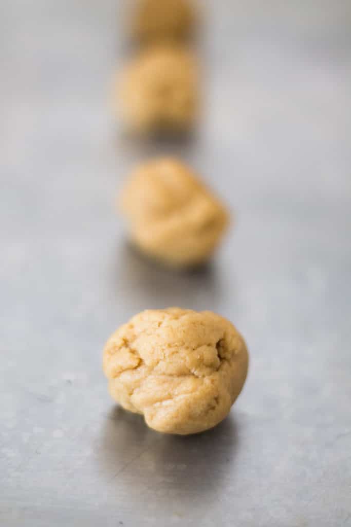 Easy peanut butter cookies. A tried and true classic! Enjoy with a glass of cold milk, of course. :) 