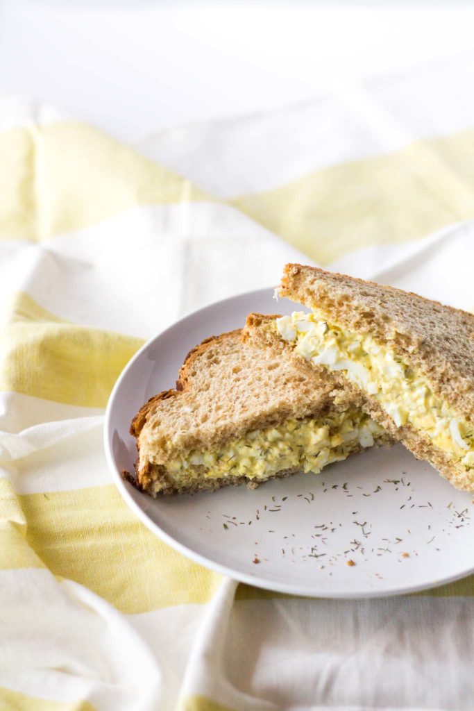 Classic Egg Salad with Dill and Lemon - the perfect light meal for a summer evening
