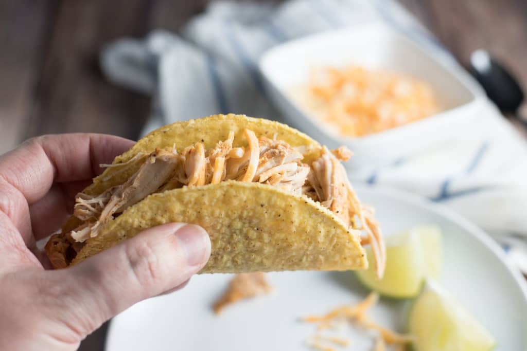Instant Pot chili lime chicken taco